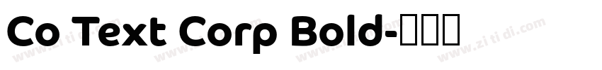 Co Text Corp Bold字体转换